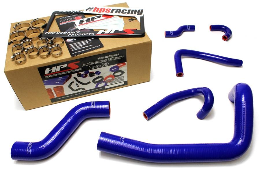 223.25 HPS Silicone Radiator + Heater Hoses Mazda RX7 FD3S (93-95) Red / Blue / Black - Redline360