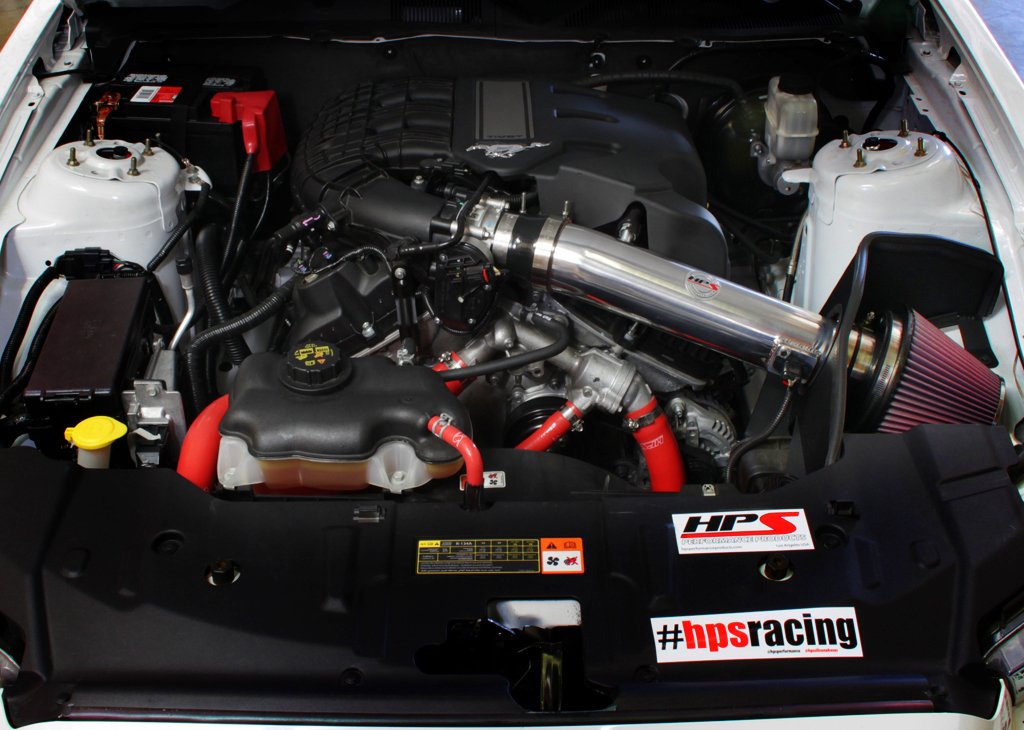 HPS Silicone Radiator + Heater Hoses Ford Mustang 3.7L V6 (15-17) Red ...