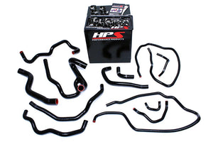 327.75 HPS Silicone Radiator + Heater Hoses Mazda Mazdaspeed 3 2.3L Turbo (07-09) Red / Blue / Black - Redline360