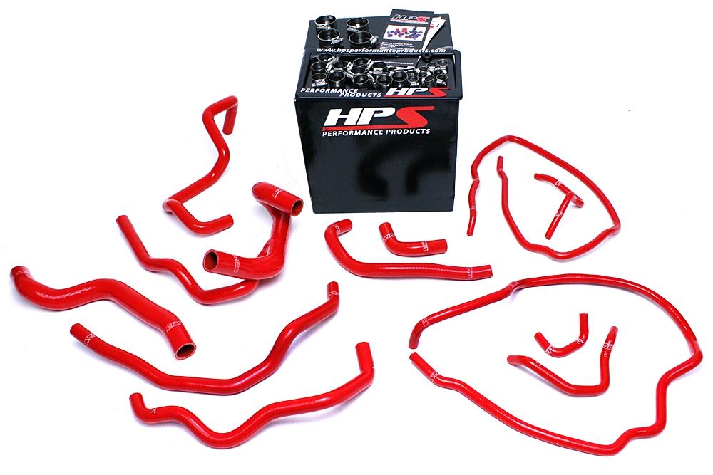 327.75 HPS Silicone Radiator + Heater Hoses Mazda Mazdaspeed 3 2.3L Turbo (07-09) Red / Blue / Black - Redline360