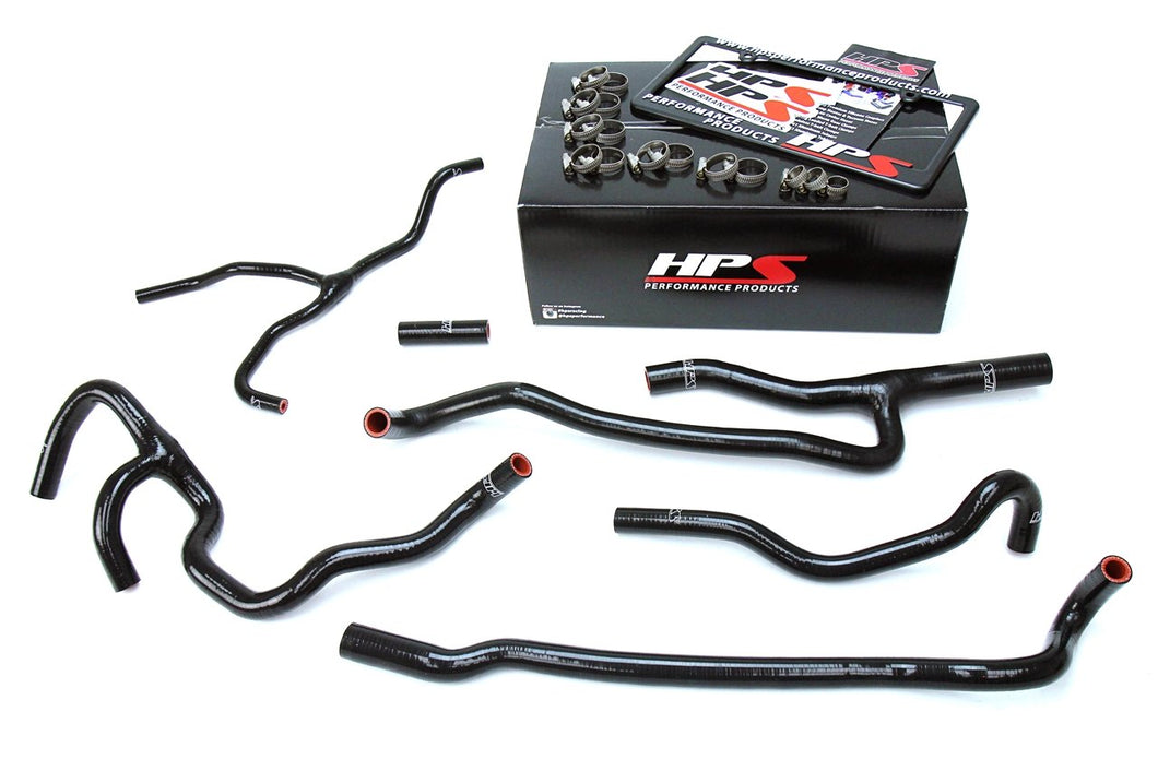 399.00 HPS Silicone Radiator + Heater Hoses Chevy Camaro SS Coupe 6.2L V8 (16-17) Red / Blue / Black - Redline360