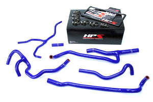 399.00 HPS Silicone Radiator + Heater Hoses Chevy Camaro SS Coupe 6.2L V8 (16-17) Red / Blue / Black - Redline360