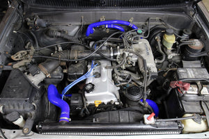228.00 HPS Silicone Radiator + Heater Hoses Toyota Tacoma 2.4L/2.7L 4Cyl (95-04) Red / Blue / Black - Redline360