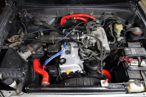 228.00 HPS Silicone Radiator + Heater Hoses Toyota Tacoma 2.4L/2.7L 4Cyl (95-04) Red / Blue / Black - Redline360