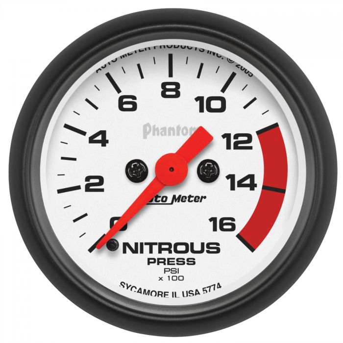 293.41 AutoMeter Phantom Series Stepper Motor Nitrous Pressure Gauge (2-1/16