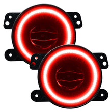 Load image into Gallery viewer, Oracle LED Fog Lights Jeep Wrangler JK/JL &amp; Gladiator JT (07-23) 20W w/ Halo - Red Alternate Image