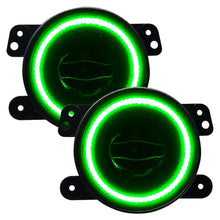 Load image into Gallery viewer, Oracle LED Fog Lights Jeep Wrangler JK/JL &amp; Gladiator JT (07-23) 20W w/ Halo - Green Alternate Image