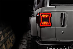 269.96 Oracle LED Tail Lights Jeep Wrangler JL (18-21) Black Series - 5852-504 - Redline360