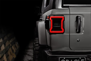 269.96 Oracle LED Tail Lights Jeep Wrangler JL (18-21) Black Series - 5852-504 - Redline360