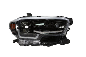 Winjet Renegade Projector Headlights Toyota Tacoma (16-21) Full LED w/ LED Sequential DRL Light Bar