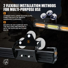 Load image into Gallery viewer, Xprite COB LED Strobe Light Bar 31" G2 Vigilante Series 35W Traffic Advisor - White-Red / White-Amber - White-Red Alternate Image