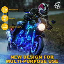 Load image into Gallery viewer, Xprite LED RGB Underbody Glow Kit Moto Series w/ Remote Control - 12 / 8 Pcs - 12 Pcs Alternate Image