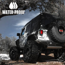Load image into Gallery viewer, Xprite LED Tail Lights Jeep Wrangler JK JKU (2007-2018) Diamond Series - Clear or Smoke Lens - Clear Alternate Image