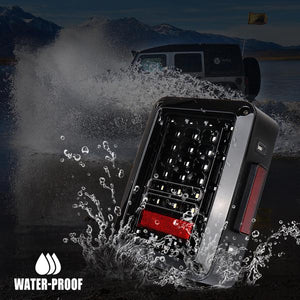 Xprite LED Tail Light Assembly Bold Series Jeep Wrangler JK JKU (2007-