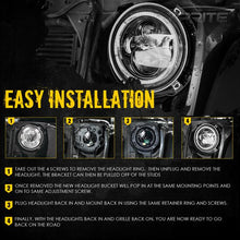 Load image into Gallery viewer, Xprite Headlight Brackets Jeep Wrangler JK (2007-2018) Replacement Left &amp; Right - ZS-0088 - Default Title Alternate Image