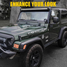 Load image into Gallery viewer, 89.99 Xprite Light Bar Mounting Brackets w/ Lower Jeep Wrangler TJ LJ (1997-2006) Mamba Series Front Windshield 50&quot; - WLB-0028-G1 - Redline360 Alternate Image