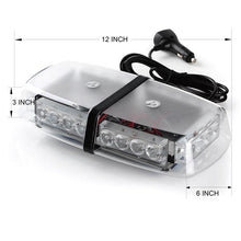 Load image into Gallery viewer, Xprite Beta Series 12W LED Rooftop Strobe Light with Magnetic Base - Blue/Red/Red-Blue/White/White-Amber/Amber - White Alternate Image