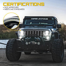 Load image into Gallery viewer, 179.99 Xprite  LED Headlights AM General Hummer (1992-2001) H1/H2 (2003-2009) w/ Halo DRL - Black / Chrome - Redline360 Alternate Image