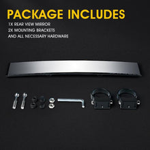 Load image into Gallery viewer, Xprite 17.5" Convex Rear Wide View Tempered Glass Mirror for UTVs with 1.75" Rollbars - UTV-CM-G2 - Default Title Alternate Image