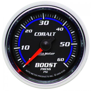 99.74 Autometer Cobalt Series Mechanical Boost Gauge (2-1/16") 6105 - Redline360