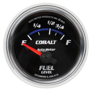 82.95 AutoMeter Cobalt In-Dash Fuel Gauge (2-1/16") - Redline360