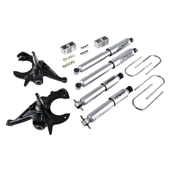 519.48 Belltech Lowering Kit Chevy S10/S15 Pickup 4 / 6 Cyl. Ext Cab (82-04) Front And Rear - w/o or w/ Shocks - Redline360