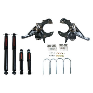 513.79 Belltech Lowering Kit Chevy S10/S15 Truck Standard Cab (82-04) Front/Rear - Optional Shocks - Redline360