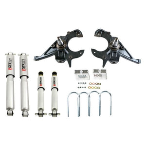 513.79 Belltech Lowering Kit Chevy S10/S15 Truck Standard Cab (82-04) Front/Rear - Optional Shocks - Redline360