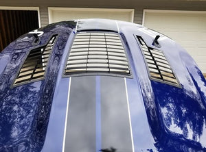 399.99 Trackspec Hood Louvers Ford Mustang GT350 (2016-2020) Vents Kit - Redline360