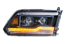 Load image into Gallery viewer, Morimoto Headlights Dodge Ram 1500/HD (09-18) [XB LED - Black] White or Amber DRL - White DRL Alternate Image