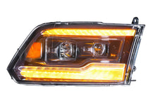 Load image into Gallery viewer, Morimoto Headlights Dodge Ram 1500/HD (09-18) [XB LED - Black] White or Amber DRL - Amber DRL Alternate Image