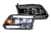 Load image into Gallery viewer, Morimoto Headlights Dodge Ram (2009-2014, 2016-2018) XB Hybrid - Black Alternate Image