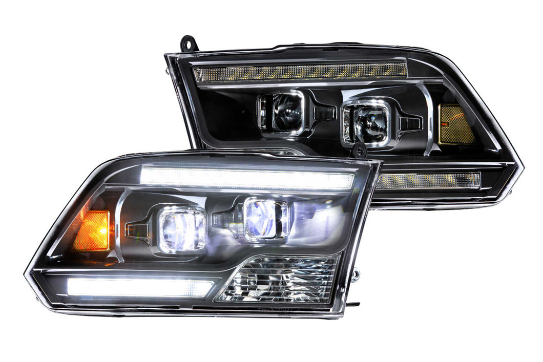 Morimoto Headlights Dodge Ram (2009-2014, 2016-2018) XB Hybrid - Black