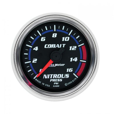 269.19 AutoMeter Cobalt Series Stepper Motor Nitrous Pressure Gauge (2-1/16