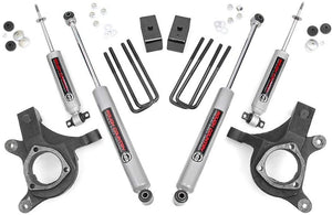 Rough Country Lift Kit Chevy Silverado 2WD (99-07) [3" Lift] Premium N3 or V2 Monotube Shocks