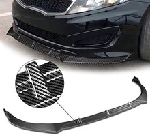 Load image into Gallery viewer, DNA Bumper Lip Kia Optima (10-13) Front Lower w/ Stabilizers [STP Style] Matte or Gloss Black / Carbon Look Alternate Image
