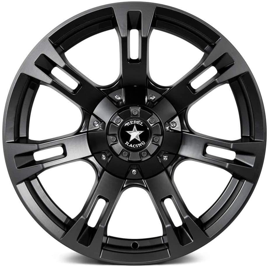 Scale 4x4 Buckshot Wheels (17x9) Matte Black
