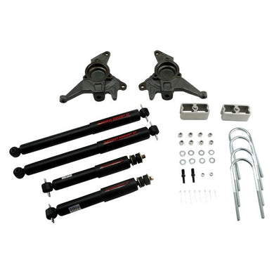 568.35 Belltech Lowering Kit Chevy Blazer / GMC Jimmy 6 cyl. incl. Extreme (98-03) Front And Rear - w/o or w/ Shocks - Redline360