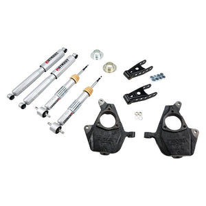 462.63 Belltech Lowering Kit Chevy Silverado / GMC Sierra All Cabs 2WD/4WD (07-13) Front And Rear - w/o or w/ Shocks - Redline360