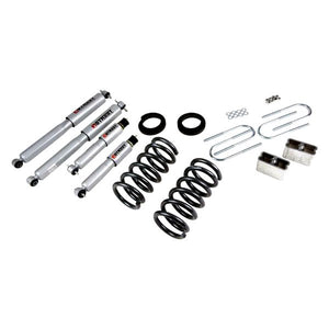 875.27 Belltech Lowering Kit Chevy S10/S15 Pickup 6 cyl. Std Cab (94-04) Front And Rear - w/o or w/ Shocks - Redline360