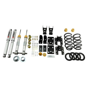 655.89 Belltech Lowering Kit Chevy Silverado / GMC Sierra Ext and Crew Cab (07-13) Front And Rear - w/o or w/ Shocks - Redline360