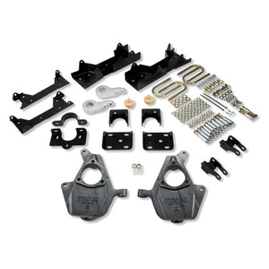 546.76 Belltech Lowering Kit Chevy Silverado / GMC Sierra Ext Cab w/ Factory Front Torsion bar (05-06) Front And Rear - w/ or w/o Shocks - Redline360