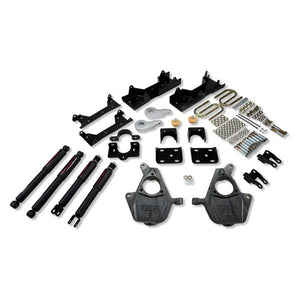 546.76 Belltech Lowering Kit Chevy Silverado / GMC Sierra Ext Cab w/ Factory Front Torsion bar (05-06) Front And Rear - w/ or w/o Shocks - Redline360