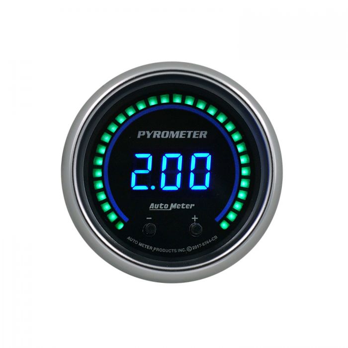 318.13 AutoMeter Cobalt Elite Series Digital Pyrometer Gauge (2-1/16