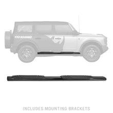 Load image into Gallery viewer, Go Rhino 4" OE Xtreme Oval Side Steps Ford Bronco 4 Doors (21-22) Textured Black or Polished - Textured Black Alternate Image