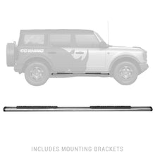 Load image into Gallery viewer, Go Rhino 5" OE Xtreme Low Profile Side Steps Ford Bronco 4 Doors (21-22) Textured Black or Polished - Textured Black Alternate Image