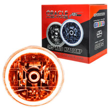 Load image into Gallery viewer, Oracle Sealed Beam Headlight Dodge Challenger (70-74) [5.75" H5006/PAR46] White / Blue / Red / Amber / UV/Purple / ColorSHIFT - Amber Alternate Image