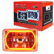 Load image into Gallery viewer, Oracle Sealed Beam Headlight Dodge Charger (77-87) [4X6" H4651/H4656] White / Blue / Red / Green / Amber / UV/Purple / ColorSHIFT - Amber Alternate Image