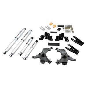 677.49 Belltech Lowering Kit Silverado/Sierra C1500 Ext Cab (88-98) Front And Rear - w/o or w/ Shocks - Redline360