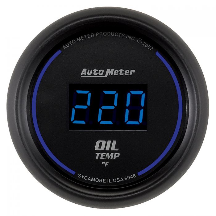 138.04 Autometer Cobalt Digital Series Oil Temperature Gauge (2-1/16